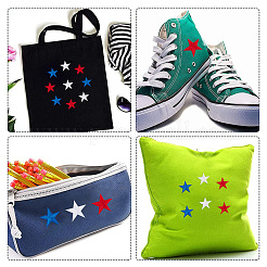 90 шт. 3 цвета компьютеризированная вышивка ткань утюгом / пришить патчи DIY-GF0006-50