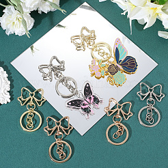 18 шт. 3-х цветные застежки для брелка из сплава KEYC-SC0001-75B