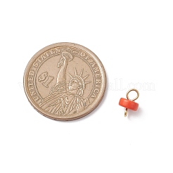 Подвески-коннекторы heishi из синтетической бирюзы&nbsp;PALLOY-JF04247-02