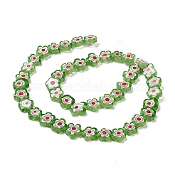 Ручной работы стеклянная бусина тысячецветник нитей X-LAMP-J035-10mm-52