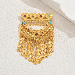 Элегантные броши в форме сердца из латуни для женщин LY4054