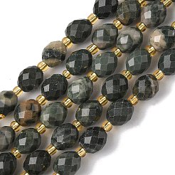 Натуральный зеленый деревянный кружевной камень бусины пряди G-F809-A30-01