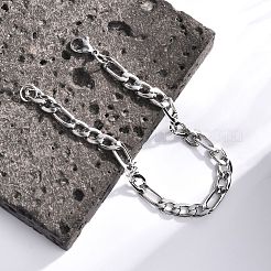 1 шт. модные женские браслеты-цепочки Figaro из нержавеющей стали 304&nbsp;BJEW-DJ0001-81