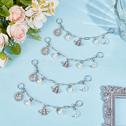 4 шт. латунные цепи для ремней для обуви&nbsp;HJEW-OC00242