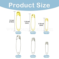 300 шт. 6 вида железных английских булавок&nbsp;NEED-YW0001-08