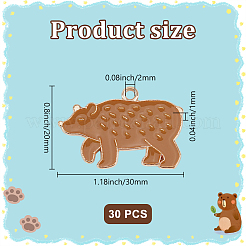 30шт позолоченные подвески из эмали из сплава ENAM-DR0001-08