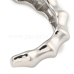 Не тускнеющие бамбуковые палочки из нержавеющей стали 304 с открытыми манжетами для женщин&nbsp;BJEW-Q344-01P