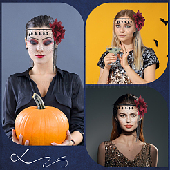 Нейлон и полиэстер и полипропиленовый пластиковый головной убор на Хэллоуин для женщин и девочек&nbsp;OHAR-WH20012-03