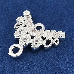 Подвески-подвески с v-образным креплением из латуни с прозрачным кубическим цирконием KK-I719-04S