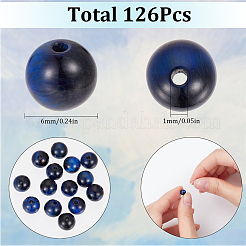 126шт натуральные бусины тигровый глаз G-SC0002-91