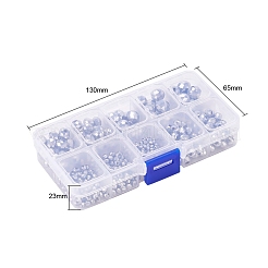 710 шт. Гальванические прозрачные стеклянные бусины&nbsp;DIY-YW0003-07