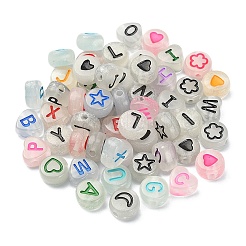 480шт 8 стиля светящиеся акриловые бусины MACR-YW0002-11