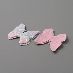 Ткань в форме бабочки пришить нашивки аппликация DIY-WH0032-89F