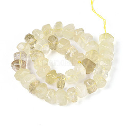 Нити из натуральных бусин лимонного кварца (обработанных нагреванием)&nbsp;G-N347-17A-06
