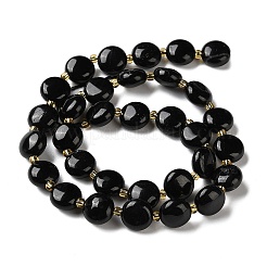 Натуральный черный турмалин бисер нитей G-H005-B10-01