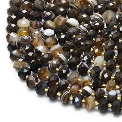 Натуральные полосатые агатовые бусы&nbsp;G-P573-A09-01