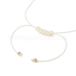 Браслеты из плетеных бусин из натуральных драгоценных камней чакра BJEW-JB12885