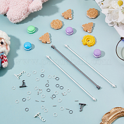 2 комплект 2-х цветных железных держателей для карнизов AJEW-FH0006-31