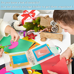 1 комплект пластиковых фотоальбомов с 6 отверстиями DIY-GA0005-89