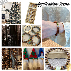 500шт необработанные деревянные бусины WOOD-WH0033-67