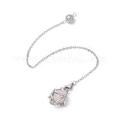 Не тускнеющая плетеная цепь из нержавеющей стали макраме мешочек пустой держатель для камней маятники для биолокации&nbsp;PALLOY-JF02738-01