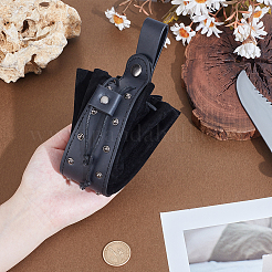 Средневековые поясные сумки из искусственной кожи с заклепками из сплава&nbsp;AJEW-WH0678-30B