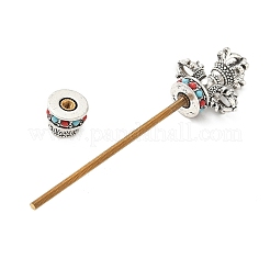 Латунные заготовки для подвесок с бусинами KK-NH0008-08AS