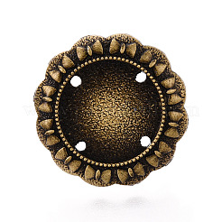 Основание чашки из цветочного сплава и железного безеля с вращающимся подносом&nbsp;MAK-T012-07AB