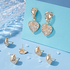 16 шт. фурнитура для сережек-гвоздиков из латуни&nbsp;KK-BC0011-30