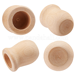 Незаконченная пустая деревянная ваза WOOD-GF0001-04