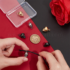 6 шт. 3-х цветные ретро-подвески из нержавеющей стали 304 STAS-UN0060-21