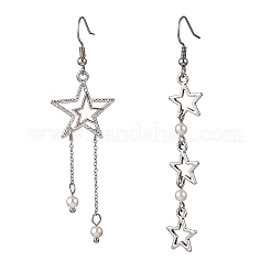 Тибетский стиль сплава серьги болтающийся EJEW-TA00651