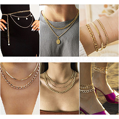 6м 3-х цветные оксидированные алюминиевые витые цепи CHA-YS0001-03