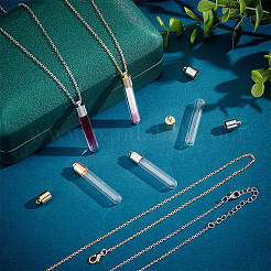 Набор для самостоятельного изготовления ожерелья из пустой бутылки желаний DIY-PH0020-85