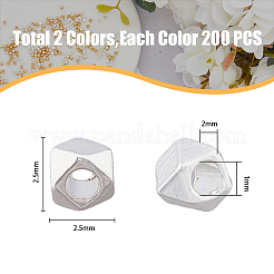 400шт бусины из сплава 2 цветов&nbsp;FIND-HY0002-75