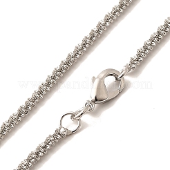 2 мм стойка покрытие латунная пшеничная цепь ожерелья для женщин мужчин MAK-L044-58P