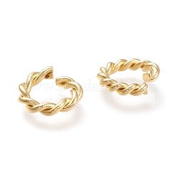 Латунные витые прыгающие кольца KK-M207-01G-01