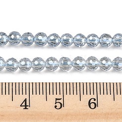 Гальванизируйте прозрачные стеклянные бусины&nbsp;EGLA-B013-02A-PL05