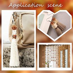 100 шт. биконусные необработанные бусины из натурального дерева WOOD-OC0002-48