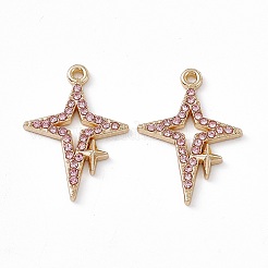 Подвески из сплава и страза&nbsp;PALLOY-P287-08LG-02