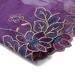 Сетка из полиэстера и тюля с цветочным узором DIY-WH0308-320