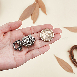 1шт латунные пряжки в виде волка KK-GA0002-23A