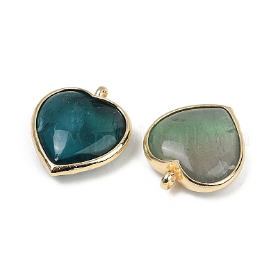 Естественный зеленый подвески флюорита G-K347-10G-06-1