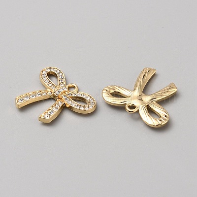 Сплав с подвеской из стразов&nbsp;FIND-WH0518-83G-1