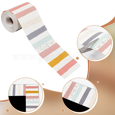 2 рулон декоративных наклеек из мелованной бумаги DIY-NB0013-03-1