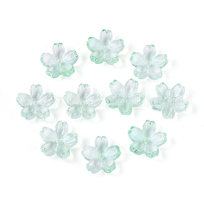 Расписные прозрачные стеклянные шапочки для запекания DGLA-N014-06A-04-1