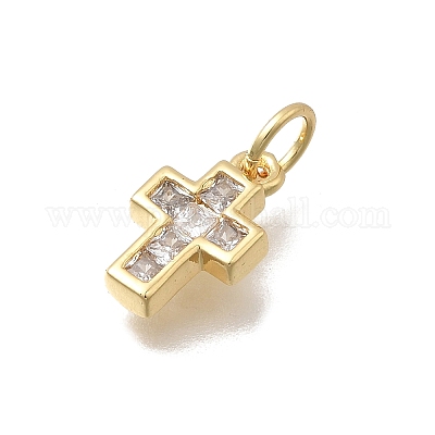 Латунные микро проложить кубического циркония подвески KK-D431-069G-1