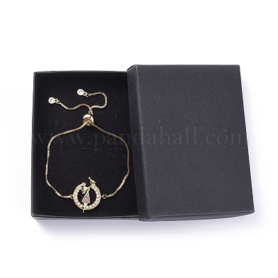 Регулируемые латунные браслеты-слайдеры из циркония X-BJEW-JB04982-06-1