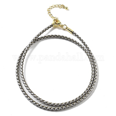 Изготовление плетеных ожерелий из полиэфирного шнура MAK-L043-03G-23-1