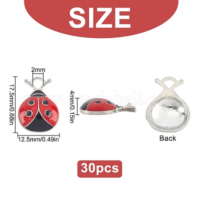 30 шт. Подвески из сплава с эмалью ENAM-SC0002-13-1